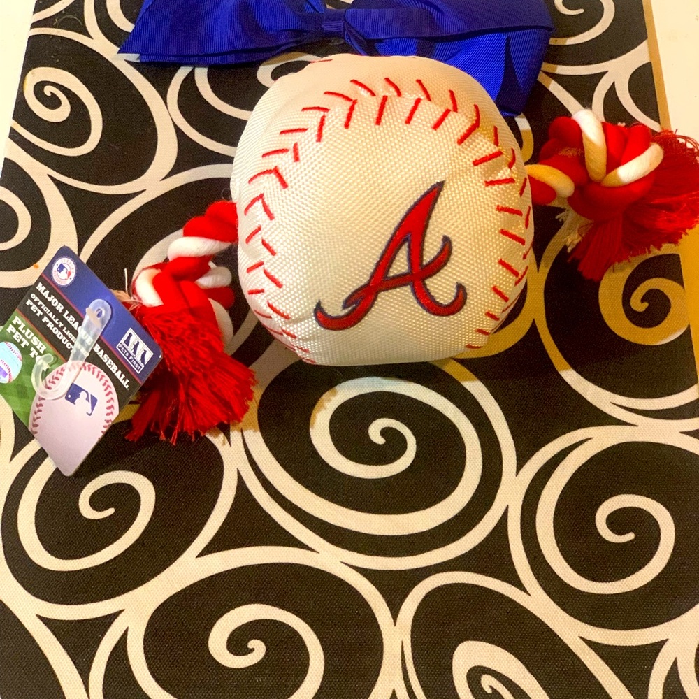 Braves dog toy